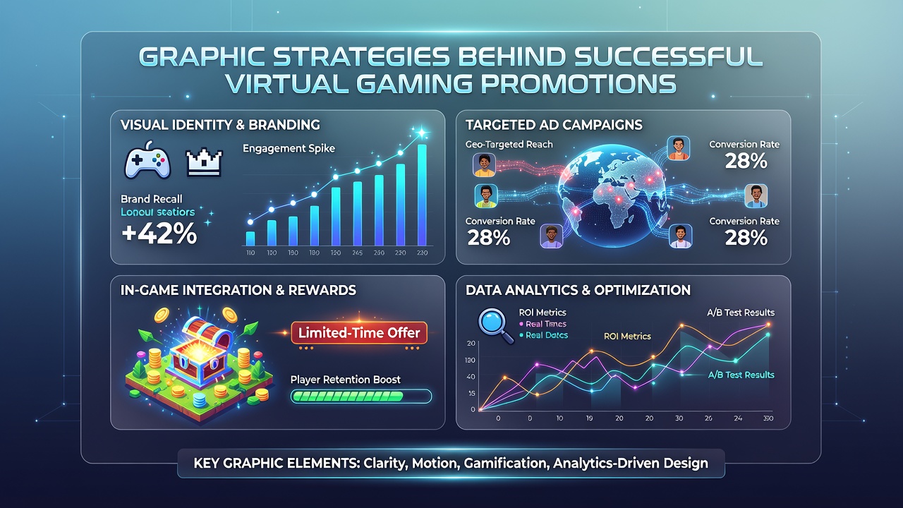 Visual layout showing color gradients and typography in a digital casino promotion banner
