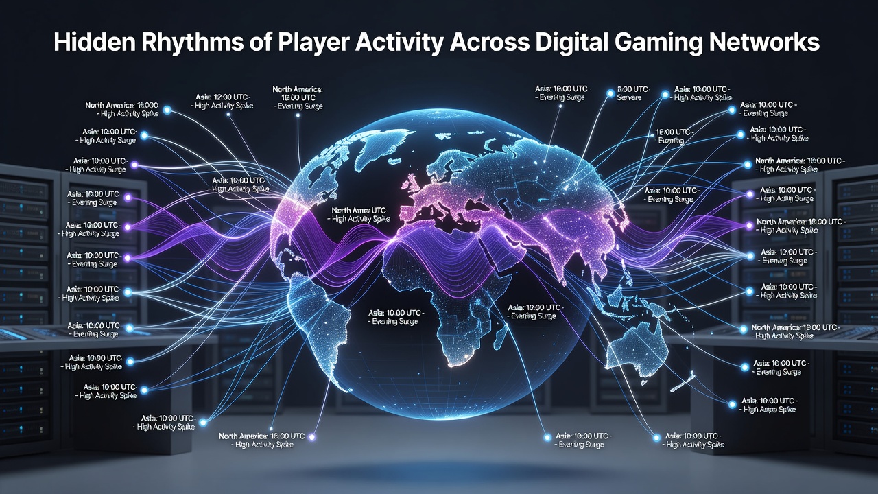 Heatmap illustrating seasonal fluctuations and event impacts on player participation across networks