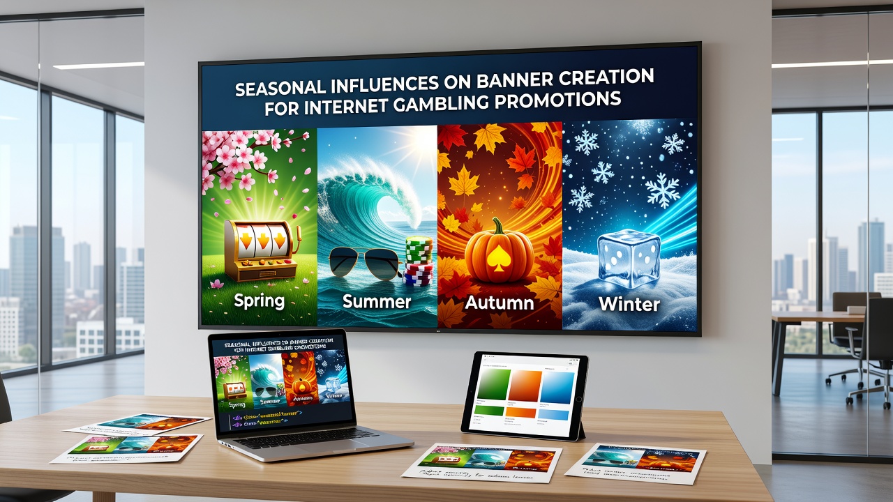 Examples of autumn and winter themed banners used in online gambling promotions